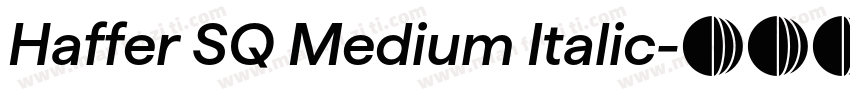 Haffer SQ Medium Italic字体转换